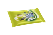 Салфетки влажные зеленый чай 100% Чистоты (15шт/уп)