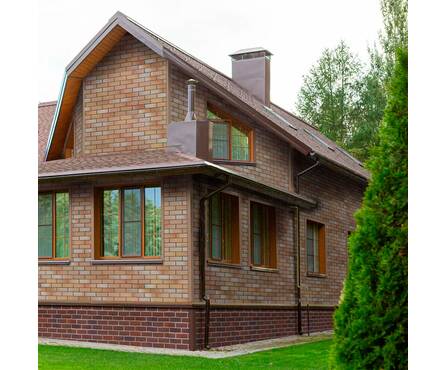 Фасадная плитка HAUBERK Кирпич каталонский 2.5 м²/уп ТЕХНОНИКОЛЬ Фотография_3