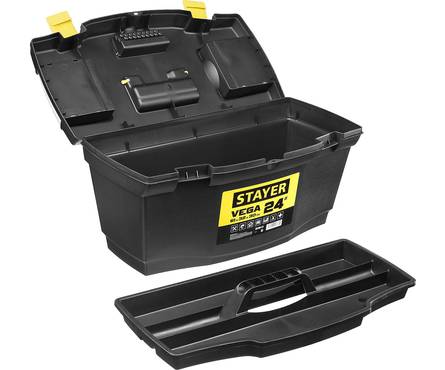 Ящик для инструмента VEGA-24, пластиковый, STAYER Фотография_1