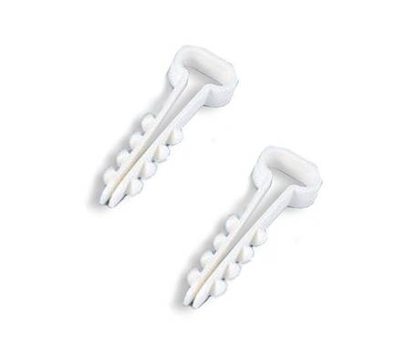 Дюбель-хомут TDM ЕLECTRIC ДХП-8 для плоского кабеля 5-8 мм, нейлон, белый (100 шт/уп) Фотография_1