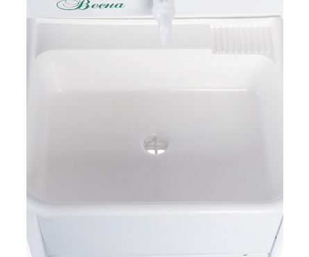 Умывальник дачный Весна МИНИ с подогревом, пластиковая мойка 42x37 см, бак 17 л, белый Фотография_2