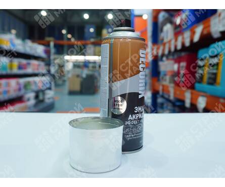 Эмаль DECORIX «Металлик» универсальная, хром (520 мл) Фотография_3