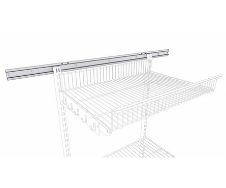 Рельс несущий для гардеробной системы ПАКС Титан, белый, 1560х42х11 мм Фотография_1