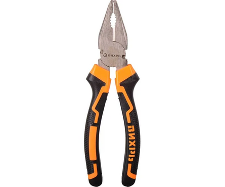 Плоскогубцы 180 мм никелированные 2х компонентные рукоятки ВИХРЬ Фотография_0