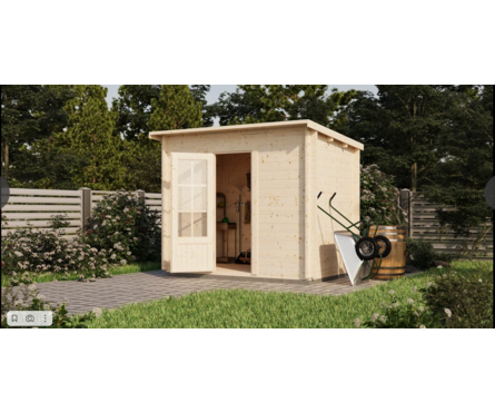 Хозблок из массива сосны 3х2м ТЕХНОНИКОЛЬ Фотография_4