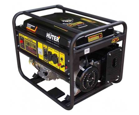 Генератор бензиновый 5.5 кВт 220В бак 22 л, ручной стартер DY6500L HUTER Фотография_1