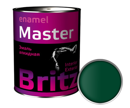 Эмаль ПФ-115 Britz Мастер, зеленая, литография, 2.7 кг Фотография_0