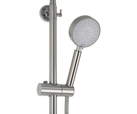 Душевая система (35 к.с изл.+лейка 1 поз.+душ.шланг+троп.душ) 9338 сатин BRIMIX Фотография_3