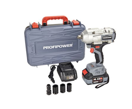 Аккумуляторный гайковерт бесщеточный 18 В, 0-2500 об/мин, 1/2, 900 Нм Li-on 1 шт PROFIPOWER Фотография_3