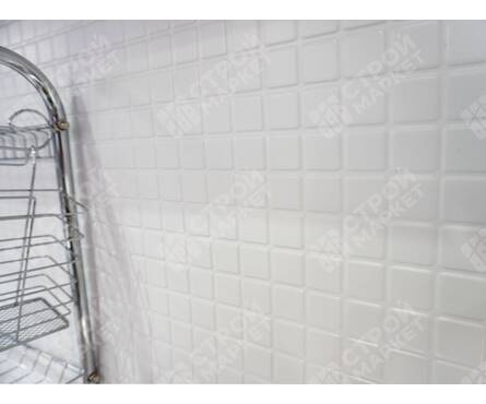 Панель ПВХ Мозаика Микс белый 0.3 мм, 957х480 мм (0.4593 м²)  Фотография_4