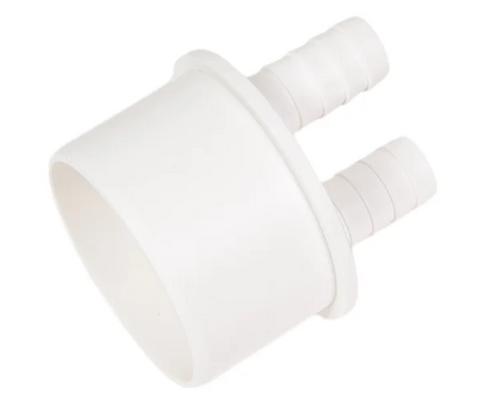 Адаптер D 50 мм для подключения слива бытовой техники с двумя выходами вход 14/14 мм А-1452 ОРИО Фотография_1