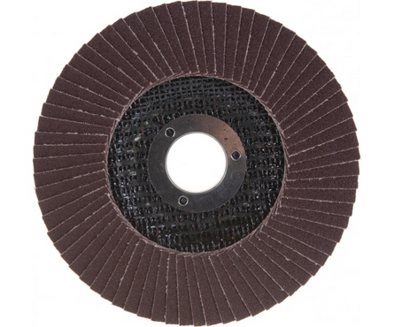 Круг шлифовальный БАЗ лепестковый торцевой КЛТ1, зерно P80, 125х22.0 мм  Фотография_1