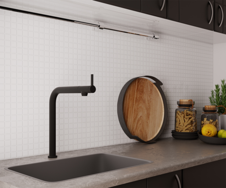 Панель ПВХ Мозаика Микс белый 0.3 мм, 957х480 мм (0.4593 м²)  Фотография_2