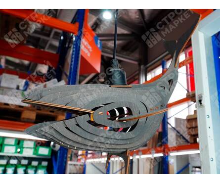 Светильник подвесной Мелодия Света WL010-Whale-1P-400 WG Кит, дерево, венге, Е27 Фотография_2