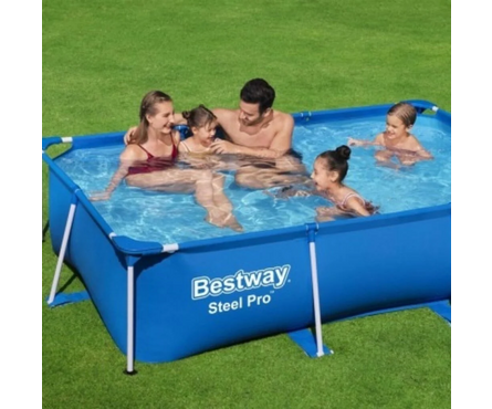 Бассейн каркасный 259х170х61 см прямоугольный Steel Pro BESTWAY Фотография_1