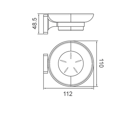 Мыльница R15002 хром FRUD Фотография_2