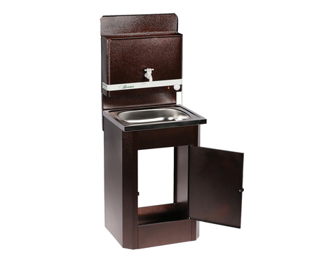 Умывальник дачный с подогревом + нерж. мойка цвет медь Фотография_1