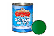 Эмаль Царицынские краски ПФ-115 универсальная, алкидная, ярко-зеленая (1.9 кг)