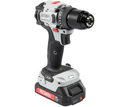 Дрель-шуруповерт 20 В 2 шт Li-ion акк. 2 Ач, 70 Нм, 0-500; 2: 0-1850 об/мин ДА-20-2ЛК-БП РЕСАНТА Фотография_3