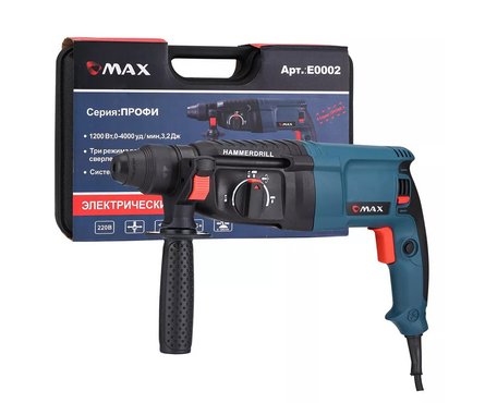 Перфоратор 1200 Вт 2.7 Дж 3-реж, SDS+кейс, PDFR-1200 PROFIPPOWER Фотография_3