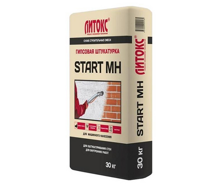 Штукатурка гипсовая ЛИТОКС Старт МН 30 кг Фотография_0