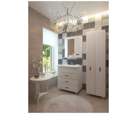 Тумба для ванной Одри 70 с умывальником COMO 70 Фотография_2