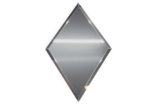 Зеркальная серебряная плитка Ромб с фацетом, 200х340 мм