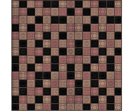 Плитка напольная Арабеска мозаика коричневый (333*333)мм 1 сорт Фотография_0