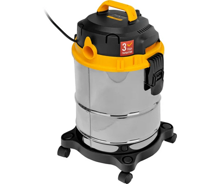 Пылесос строительный 1200 Вт, 15 л, шланг 2 м DENZEL Фотография_4