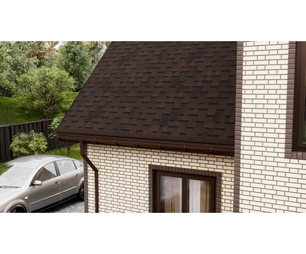 Черепица кровельная гибкая Оптима Аккорд коричневая ТЕХНОНИКОЛЬ Shinglas 3 м²/уп Фотография_1