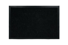 Коврик влаговпитывающий VORTEX ребристый, черный, 60х90 см 