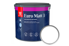 Краска ВД Tikkurila Euro Matt 3 интерьерная, латексная, глубокоматовая (2.7 л)