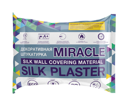 Декоративная штукатурка Silk Plaster Miracle 1014 - 1.72 кг. расход на 3 м² кол-во воды 2.5 л Фотография_2