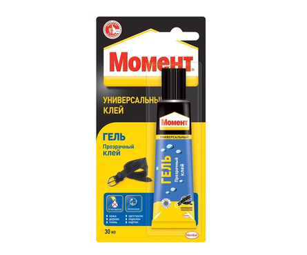Клей Момент Гель Водостойкий, прозрачный, 30 мл Фотография_1