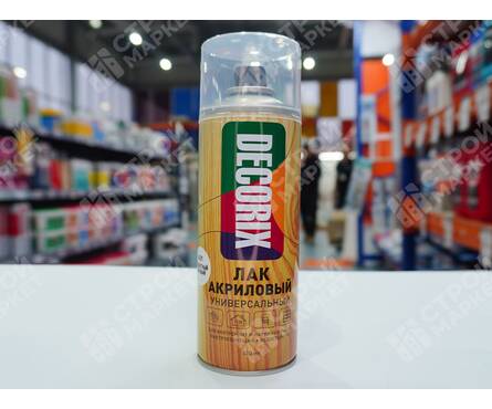 Аэрозольный лак DECORIX бесцветный, матовый (520 мл) Фотография_2