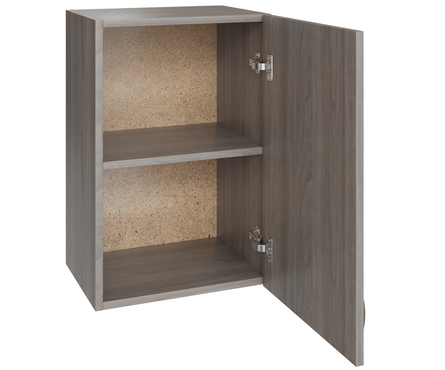 Шкаф навесной кухонный распашная дверца 40 см ЛДСП ясень/шимо светлый Фотография_1