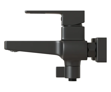 Смеситель для ванны однорычажный MIXLINE короткий гусак черный 35к ML34-01 Фотография_3