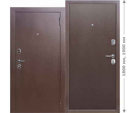Дверь входная Ferroni Гарда mini, металл/металл, левая, 860х1800 мм Фотография_0