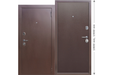 Дверь входная Ferroni Гарда mini, металл/металл, правая, 960х1800 мм