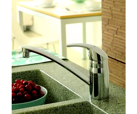 Смеситель для кухни однорычажный GROHE длинный гусак хром Euroeco  Фотография_3