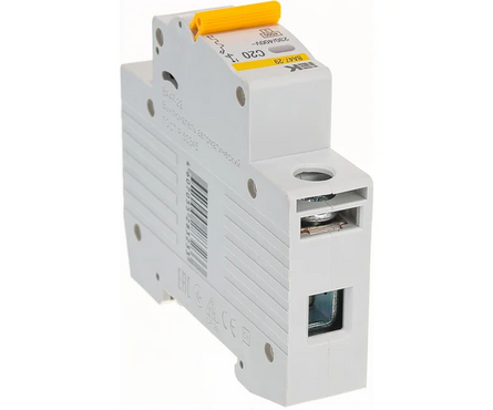 Выключатель автоматический модульный 1п C 20А ВА47-29 IEK Фотография_1