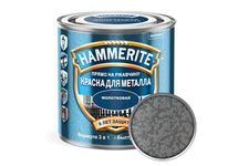 Краска по металлу Hammerite Молотковая, серая (0.75 л)