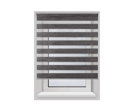 Штора рулонная PRAKTO Day&Night, графит, 80х160 см Фотография_3