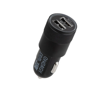 Автомобильное зарядное устройство Energy ET-45А, USB/Type C, черное Фотография_1