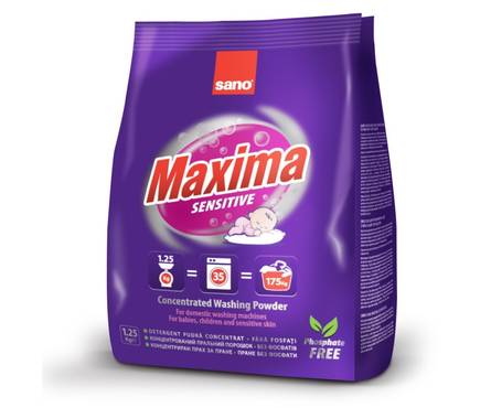 Стиральный порошок Sano Maxima BLACK, 1,25кг