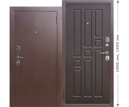 Дверь входная Ferroni Гарда mini, Венге, левая, 960х1900 мм Фотография_0