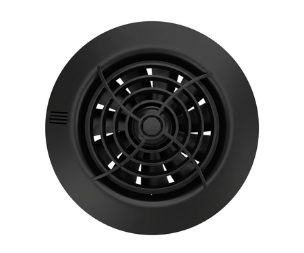 Вентилятор осевой вытяжной d 100 мм с укороченным патрубком Seicoi Ratio 100 Matt black Фотография_0