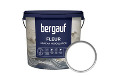 Краска интерьерная моющаяся глубокоматовая ВД BERGAUF Fleur белая БАЗА А 1.8 л
