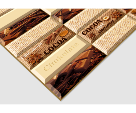 Панель ПВХ Плитка Шоколад 0.4 мм, 957х477 мм (0.4564 м²)  Фотография_1