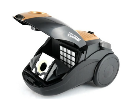 Пылесос 2000Вт, 2 л, мощность всасывания 400Вт CT-2511 Black CENTEK Фотография_1